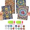 Diamond Art Kits for Adults & Teens 4 Pcs Diamond Painting Journals Notebooks 5D DIY Creative Journal Gem Dots Art Crafts Gift for Women Men Friends Graduation Birthday Relax Hobby